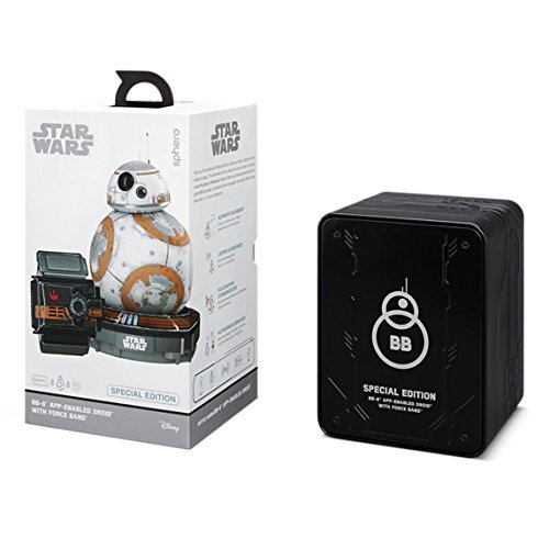 스피로 스타워즈 BB-8 스페셜 에디션 with 포스 밴드 Sphero Battle-Worn Bb-8 Droid with Force Band &amp; Collector's Edition Black Tin by Star Wars